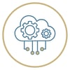 Cloud with connecting points