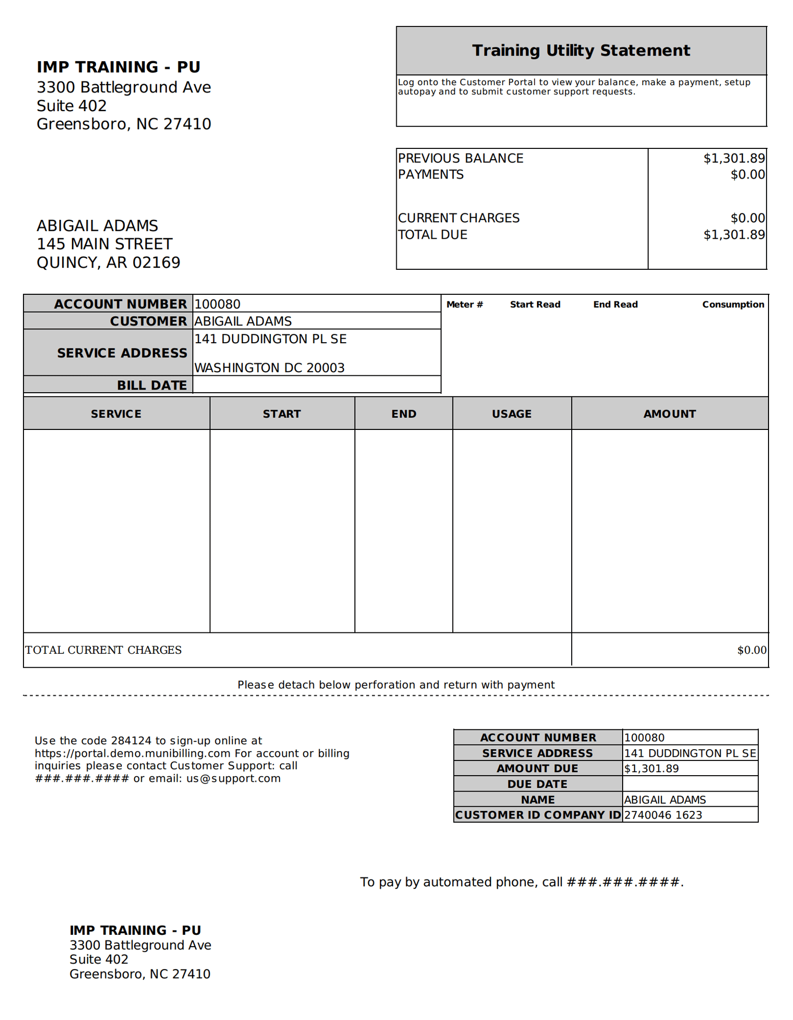 Example Bill