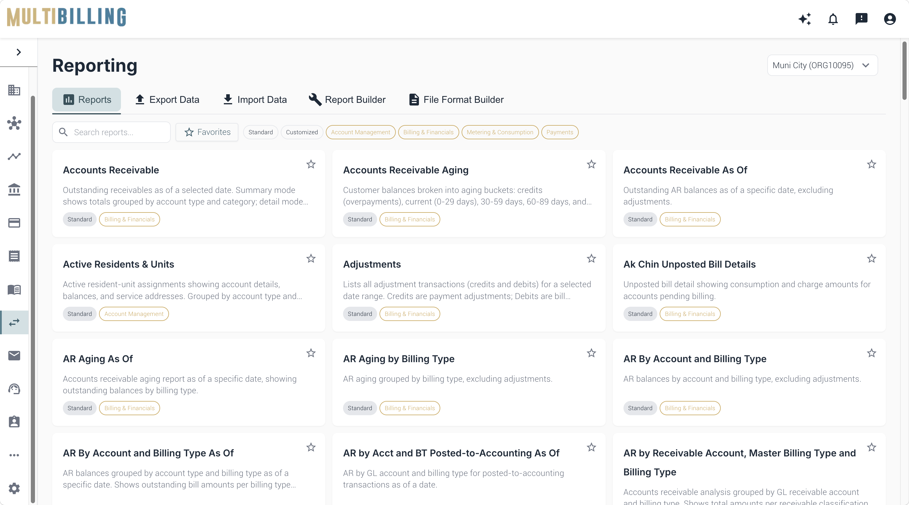 Reporting Page