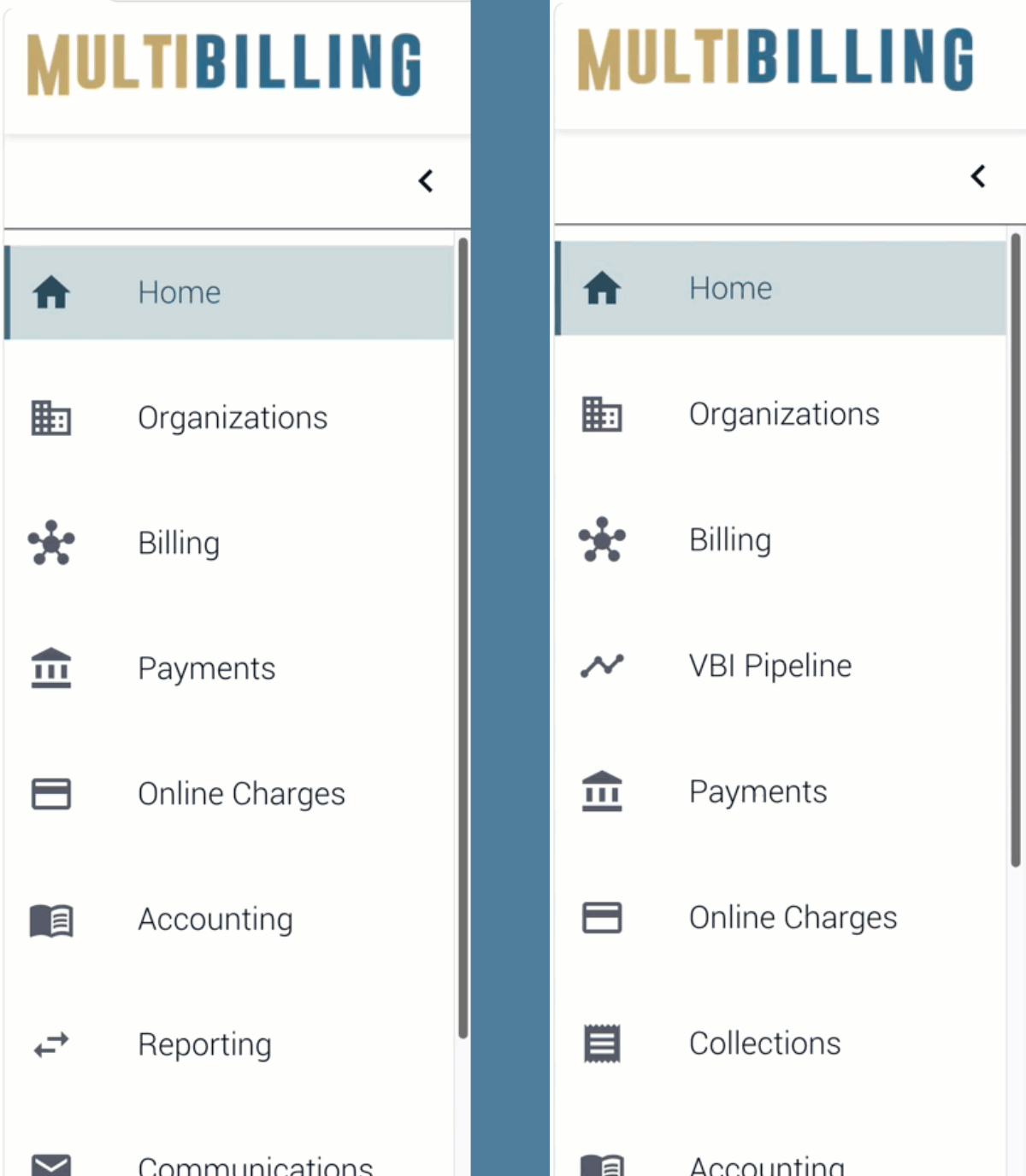 User Roles Menu