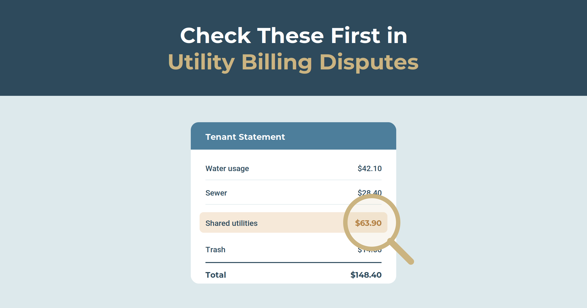 Check These First in Utility Billing Disputes